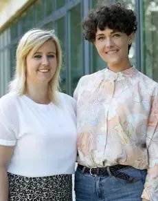 Two coworkers of Janssen PMP: Amber and Natalia