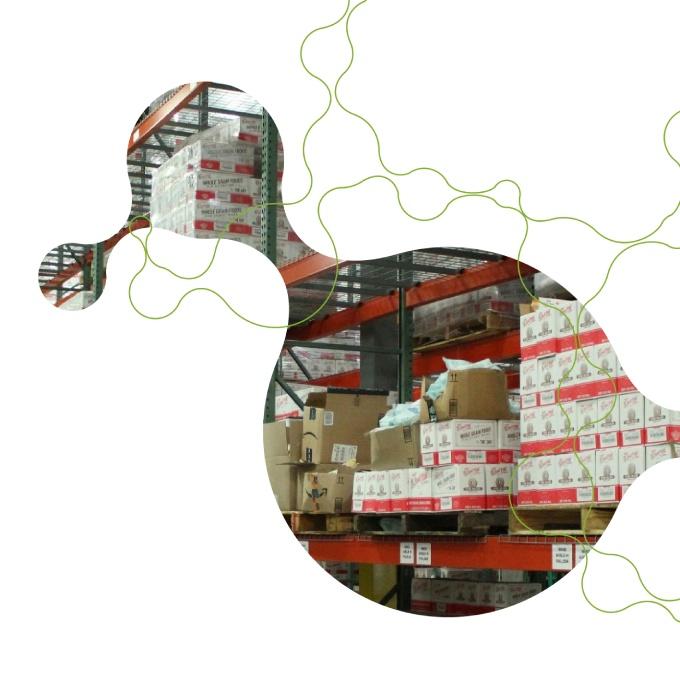 A wholesale warehouse in a trendy design.